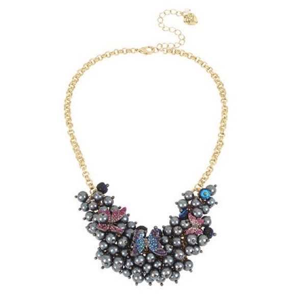 Betsey Johnson Jewelry - Betsey Johnson Butterfly Blitz Pearl Necklace